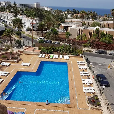 Borinquen Only 280 Meters To The Beach, Balcony With Sea View, Heated Pool, Wifi Playa de las Américas