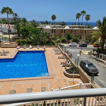 Borinquen Only 280 Meters To The Beach, Balcony With Sea View, Heated Pool, Wifi Lejlighed Playa de las Américas