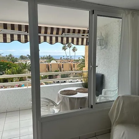 Lejlighed Borinquen Only 280 Meters To The Beach, Balcony With Sea View, Heated Pool, Wifi Playa de las Américas